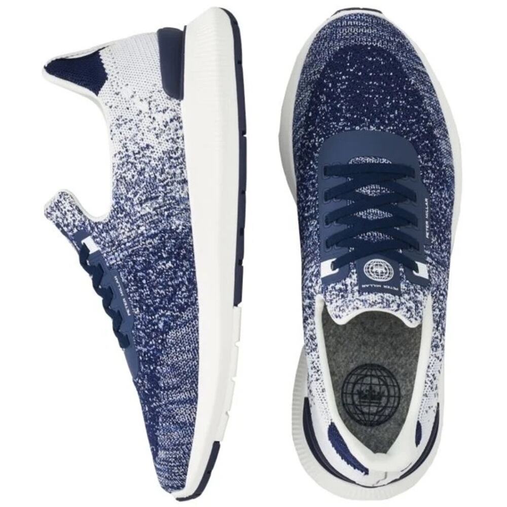 NEW Peter Millar Womens Hyperlight Apollo Casual Slip On Sneakers Navy/White 9.5 - Picture 2 of 9